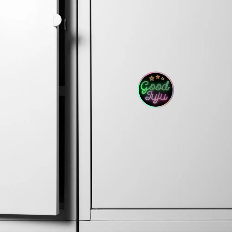 Holographic Neon Good Juju Sticker product image (4)
