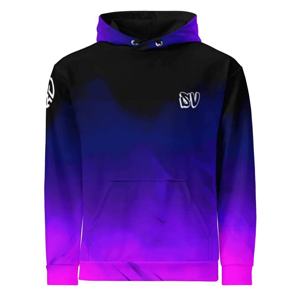 STRAIGHT VIBIN TROLLDAMORT TOJI WORM JJK NEON COLOR FADE HOODIE product image (1)