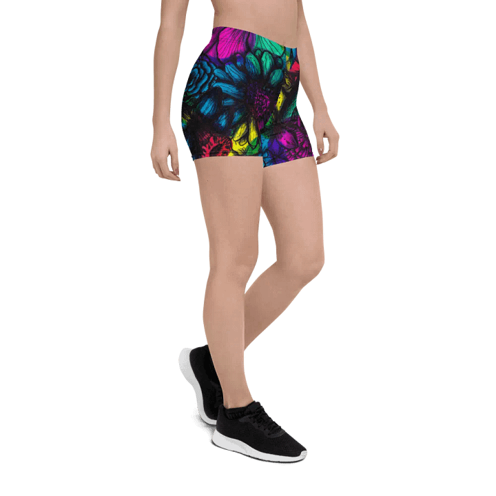 Tie-dye Flower Biker Shorts product image (1)