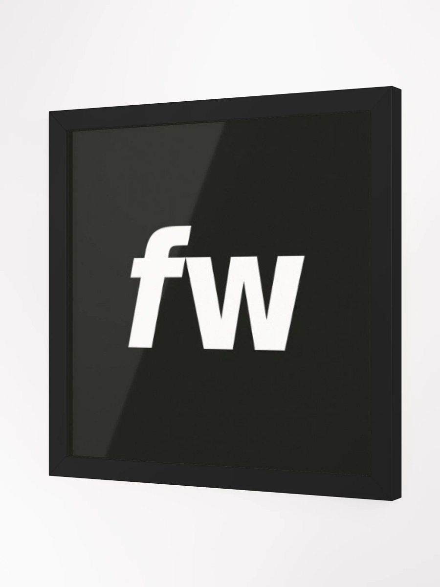 Bold FW Letters Matte Poster product image (2)