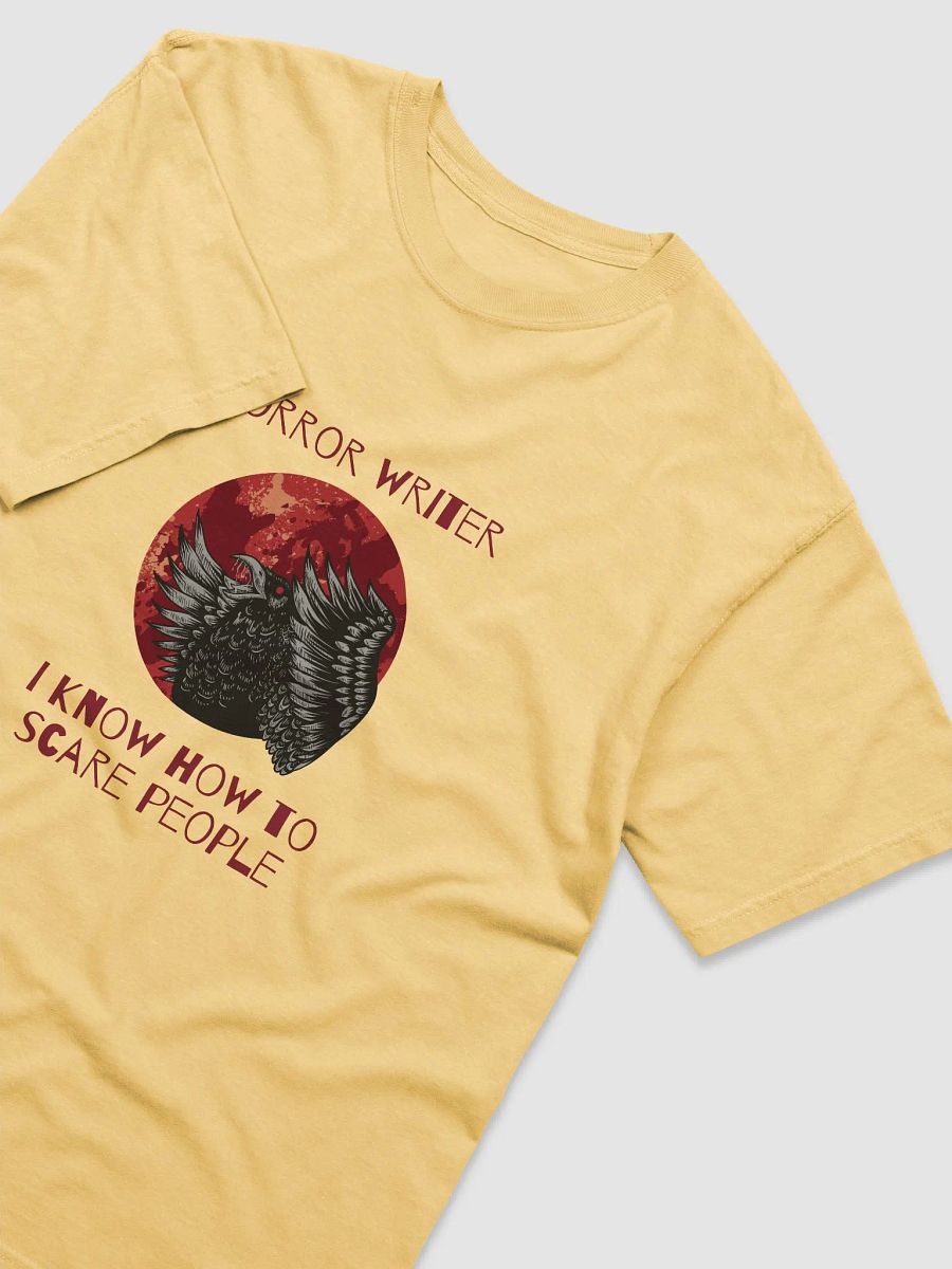 Horror Writer. I Know How to Scare People - Butter Yellow t-shirt product image (3)