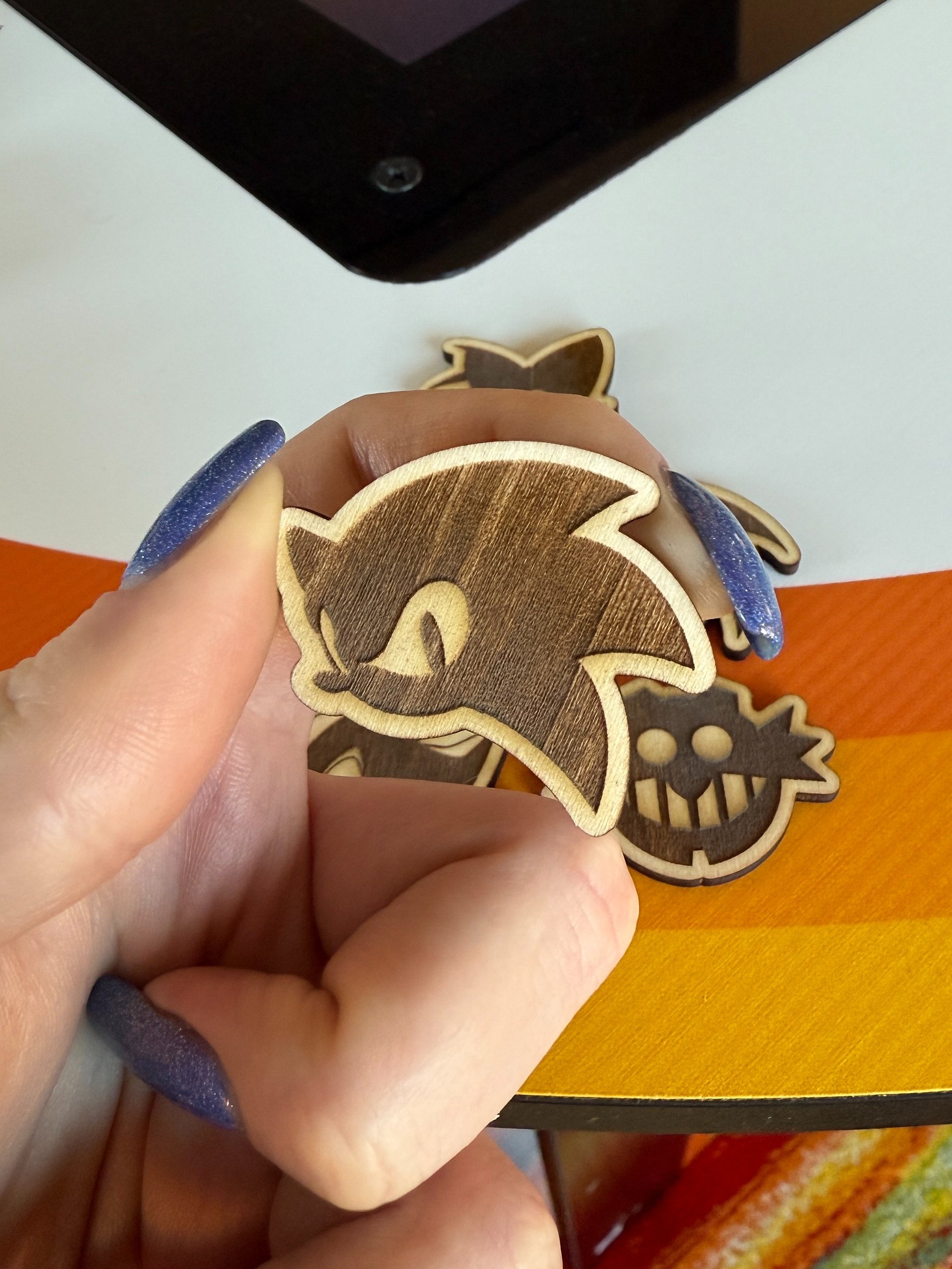 Sonic Inspired Wood Pins product image (2)