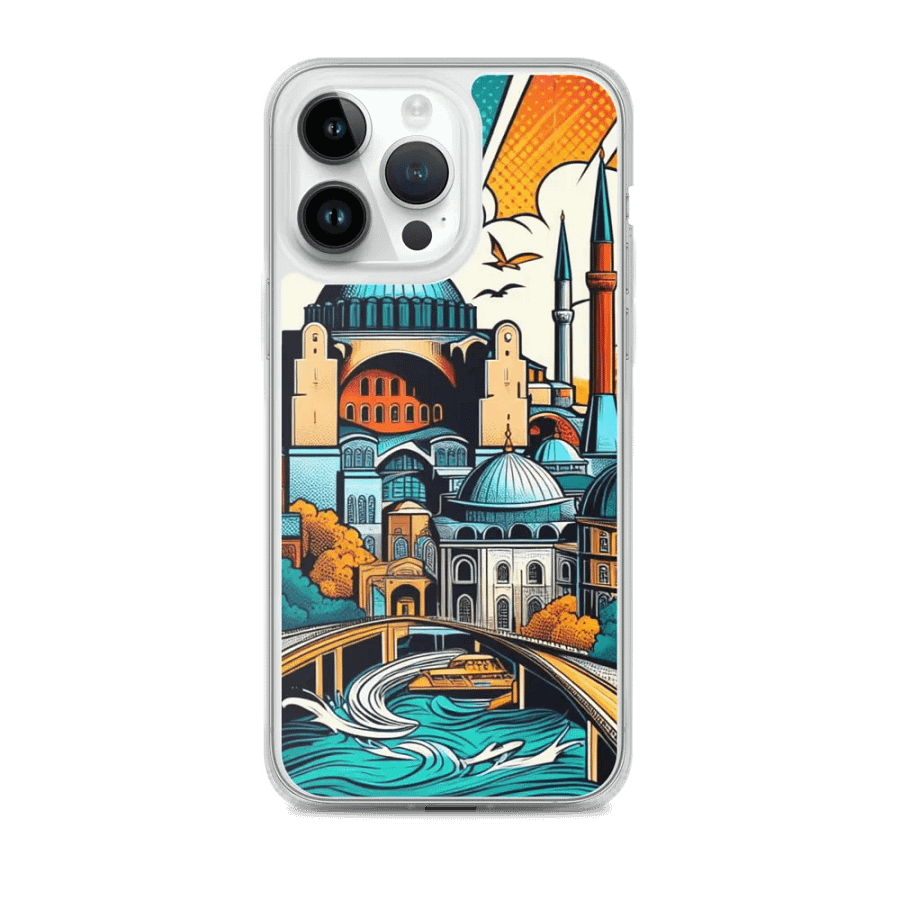 MagSafe® Clear Case for iPhone® AI Design Istanbul city product image (2)
