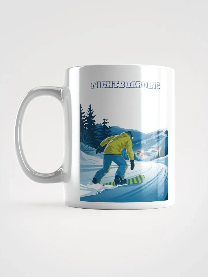 Nightboarding - Midnight Snowboarding White Mug product image (10)