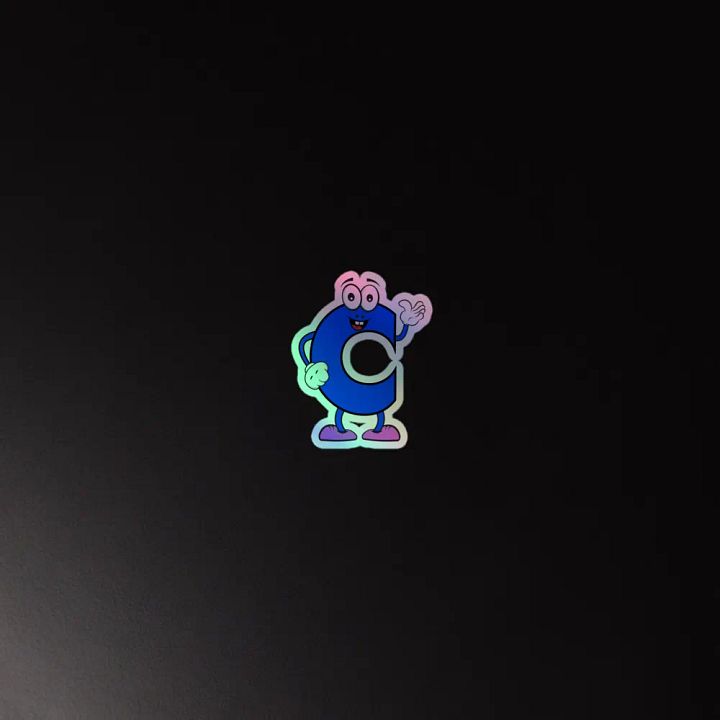 C Holographic Cartoon Character Sticker product image (4)