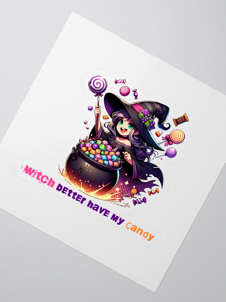 Whimsical Witch Kiss Cut Stickers product image (2)