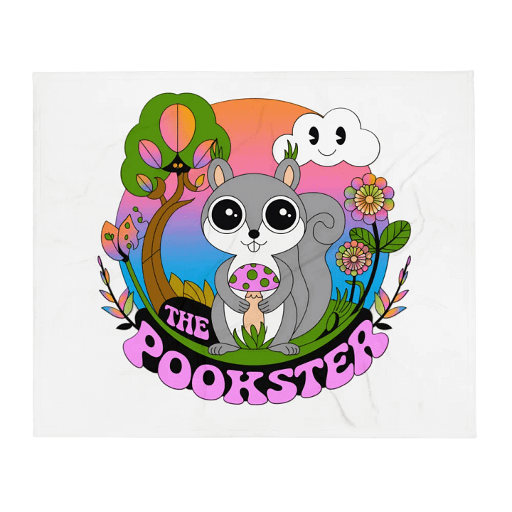 Ultra soft and plushy blanket: The pookster, retro illustration, psychedelic x 70s product image (1)