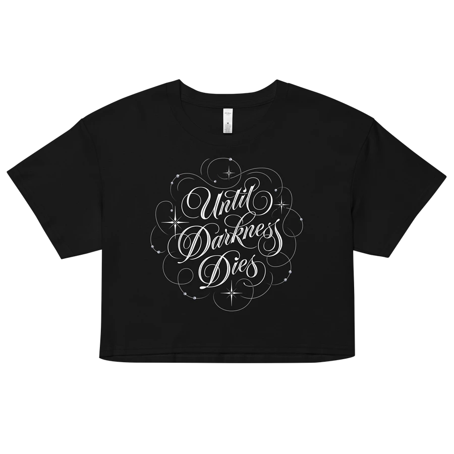 Until Darkness Dies (swirls design) Women's Premium Crop Top product image (2)