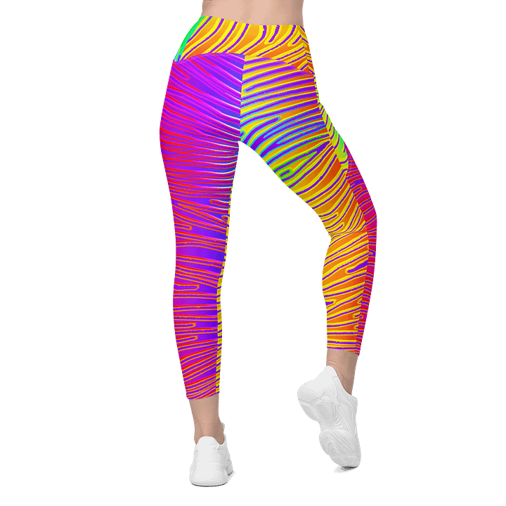 The 80s Vomited On Me Crossover Leggings product image (2)