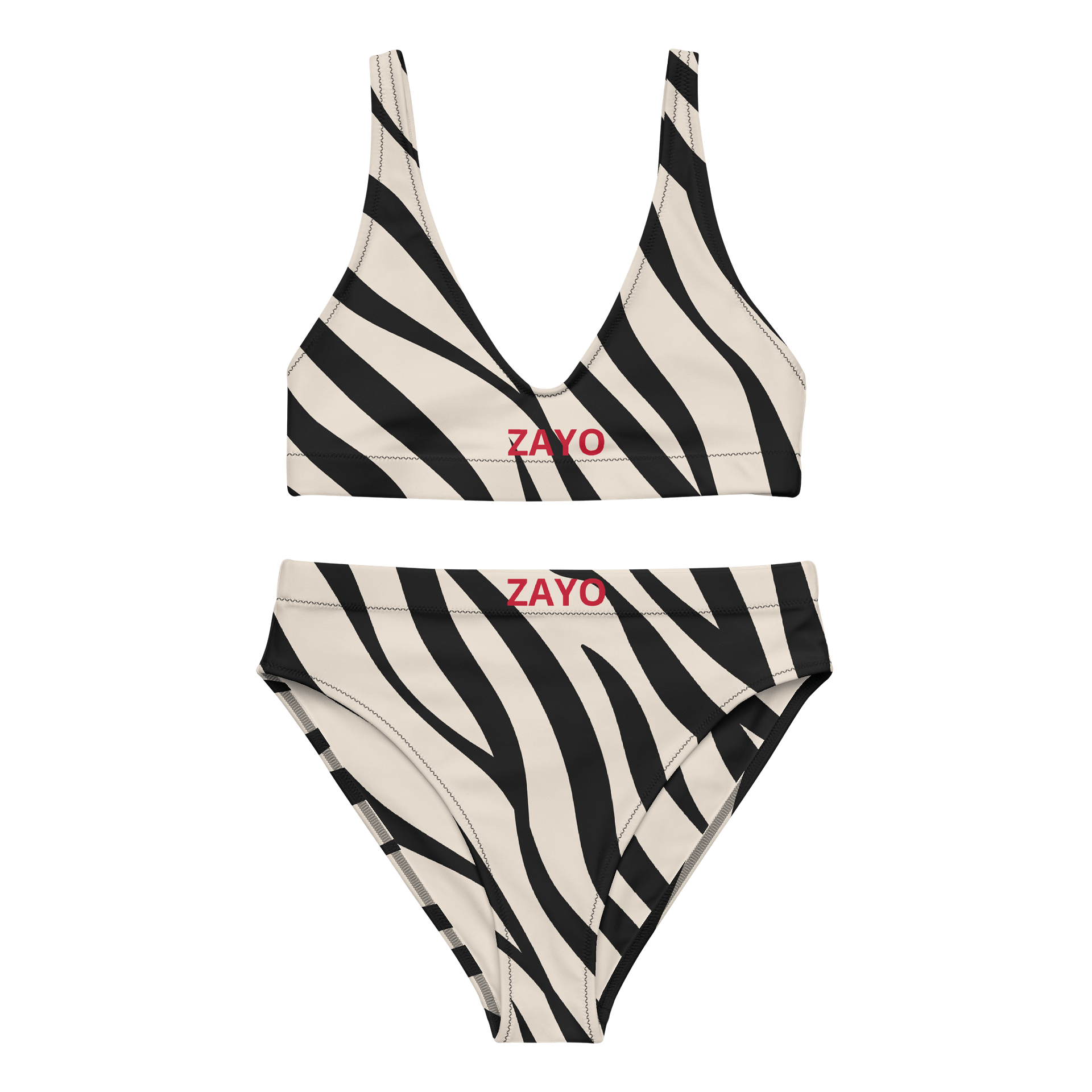Eco-Chic Zebra Wave Bikini Set product image (5)