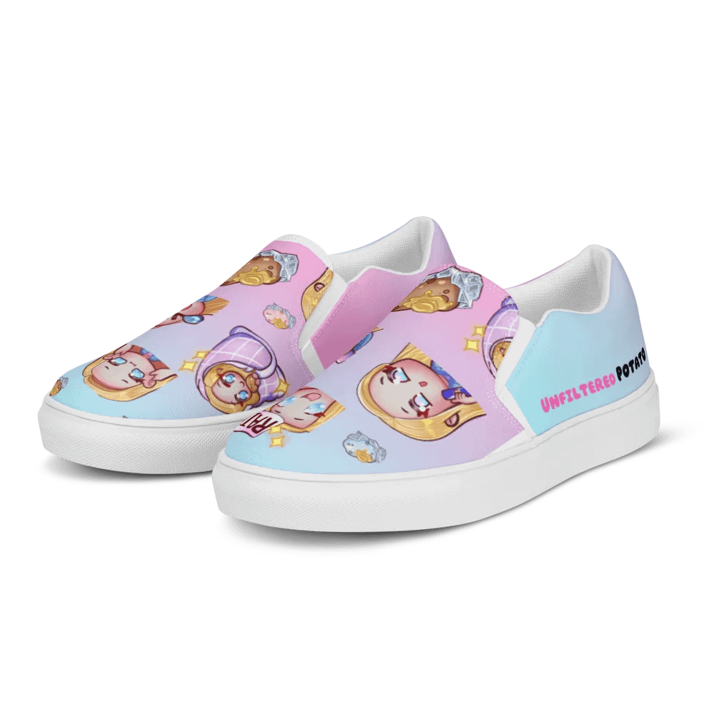 Potato Emotes Women's Slip-On Canvas Shoes product image (3)