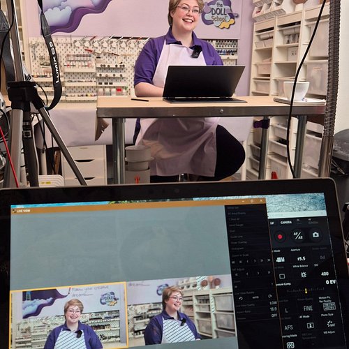 Behind the scenes filming with the Doll School!! 
#rebornbaby #reborndoll #thedollschool