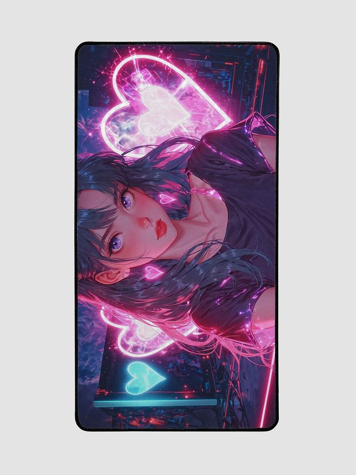 Electric Hearts Desk Mat product image (2)
