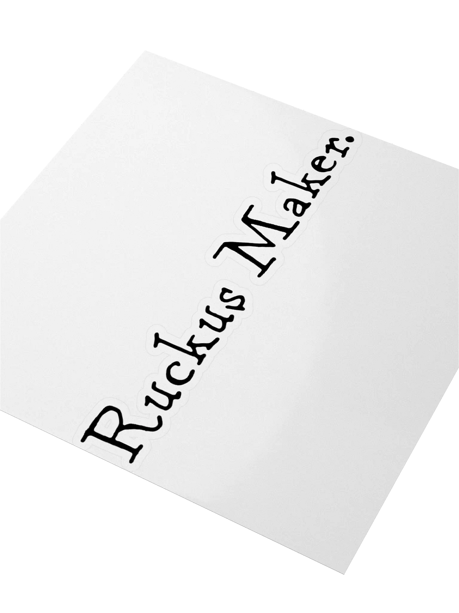 Ruckus Maker sticker product image (3)