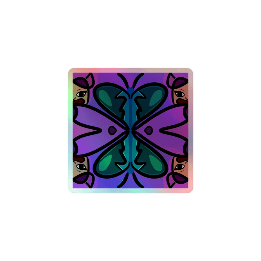 fun with symmetry holographic sticker product image (1)