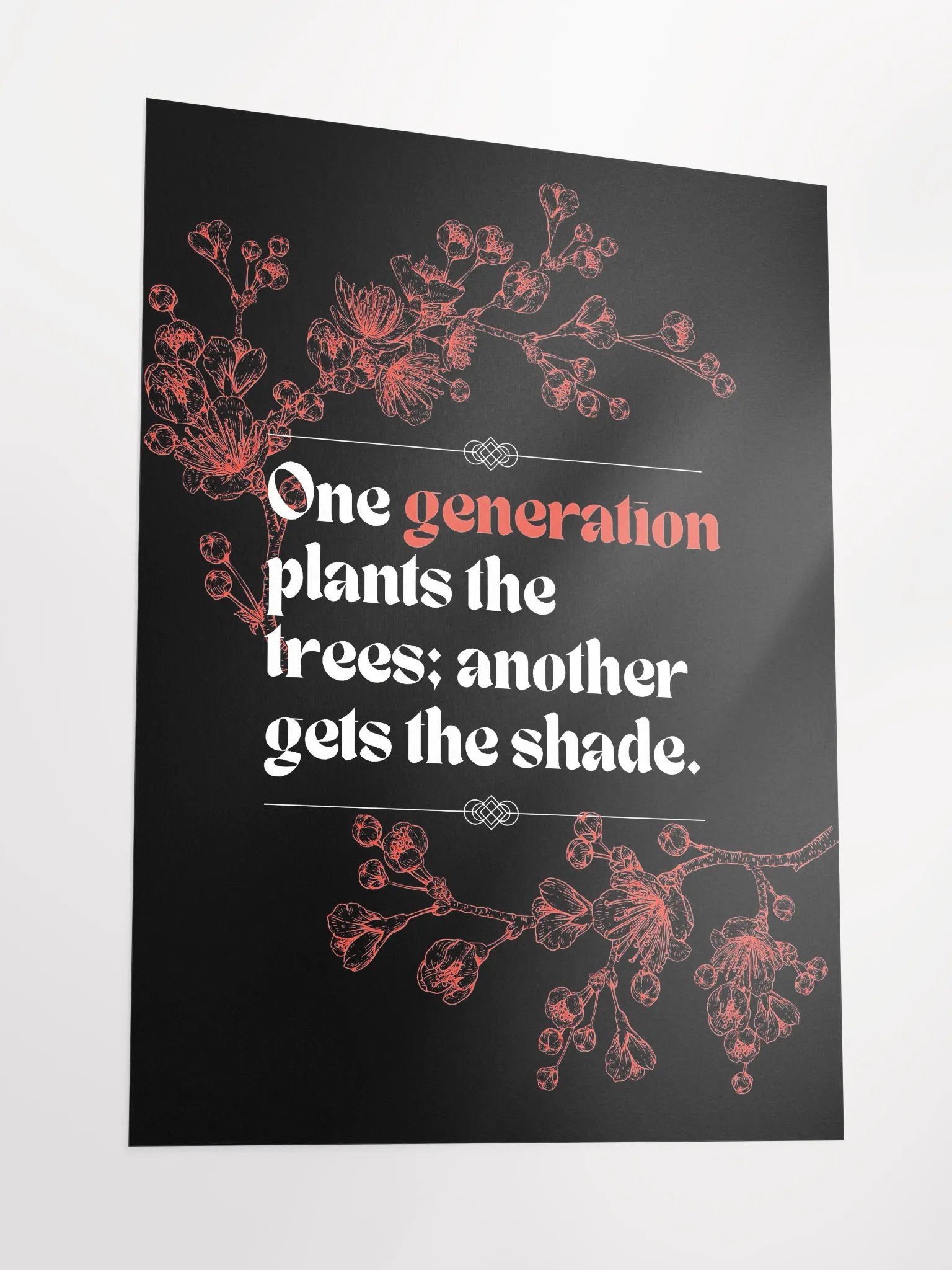 Inspirational Quote Art Poster- 