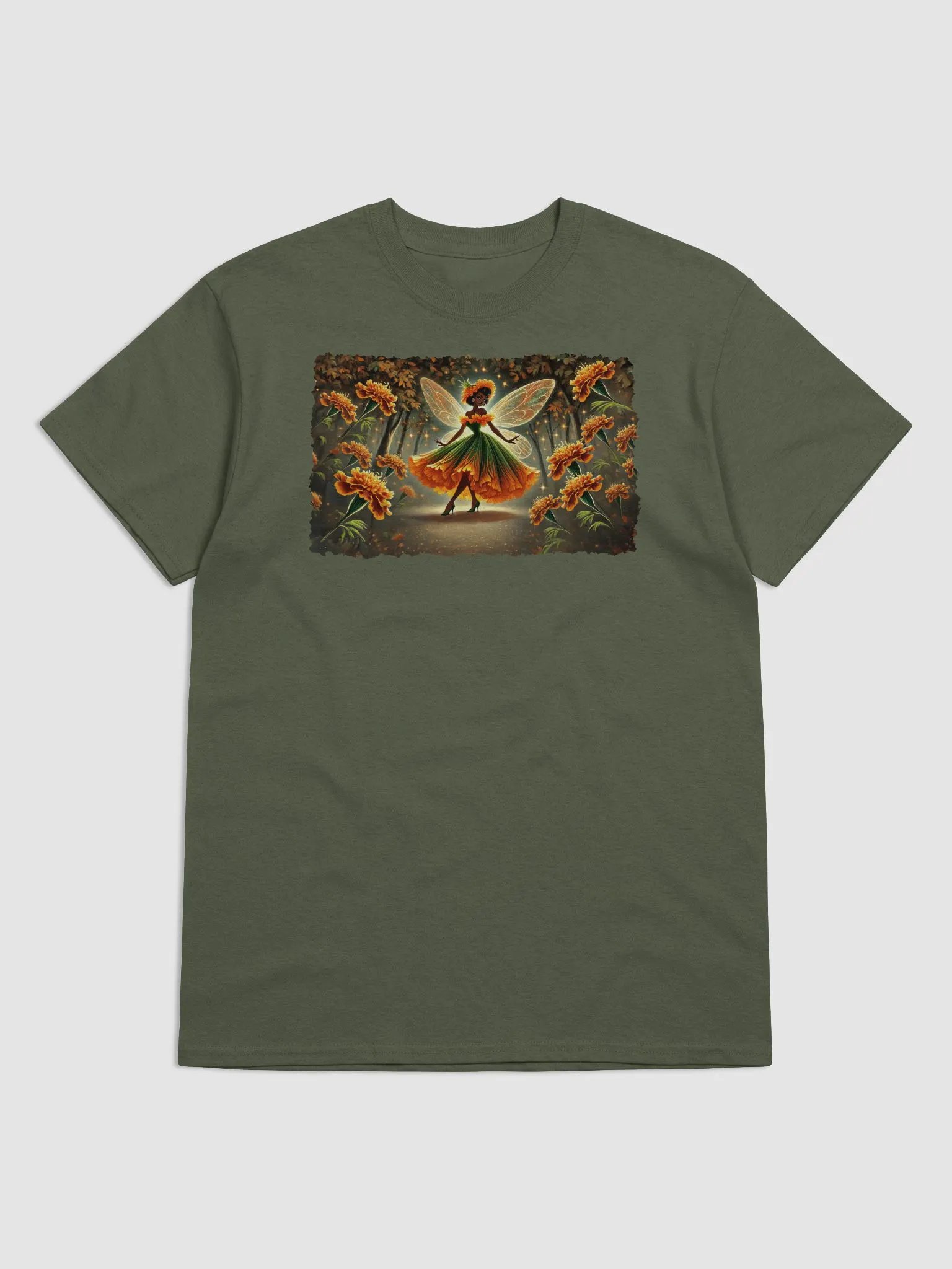 Enchanted Marigold Fairy Basic T-Shirt by Gildan product image (20)