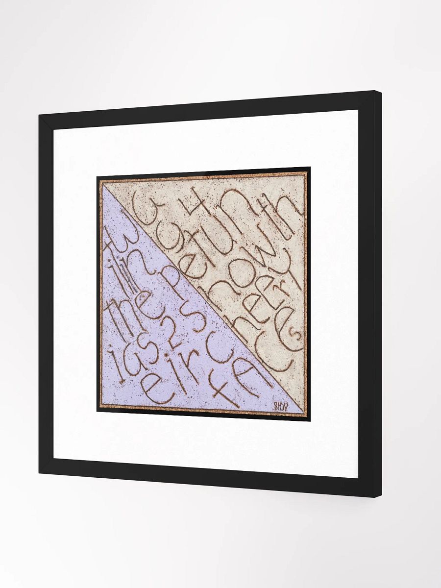 waiting for the petunias print framed product image (4)