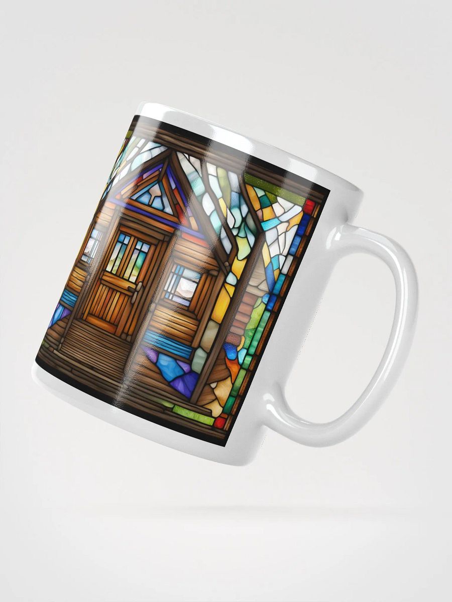 #001 Stained Glass Style Log Cabin Mug product image (4)