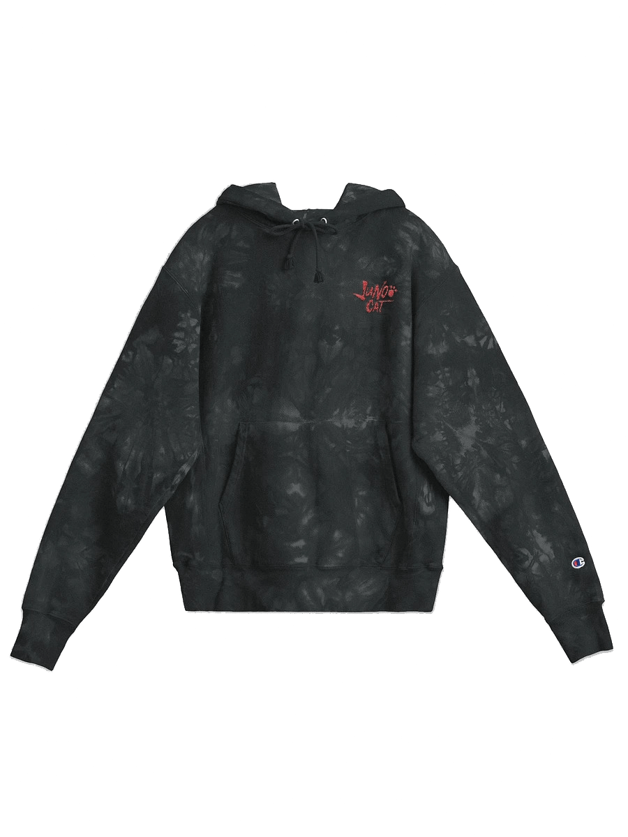 JUNOO CAT X CHAMPION TIE DYE HOODIE product image (1)