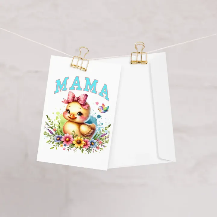 Tranquil Duckling MAMA Greeting Card product image (1)