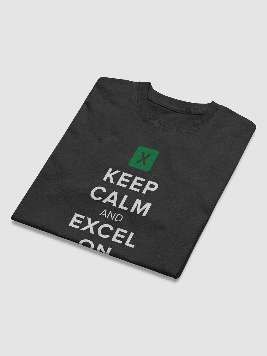 Keep Calm And Excel On - Black T-Shirt product image (5)