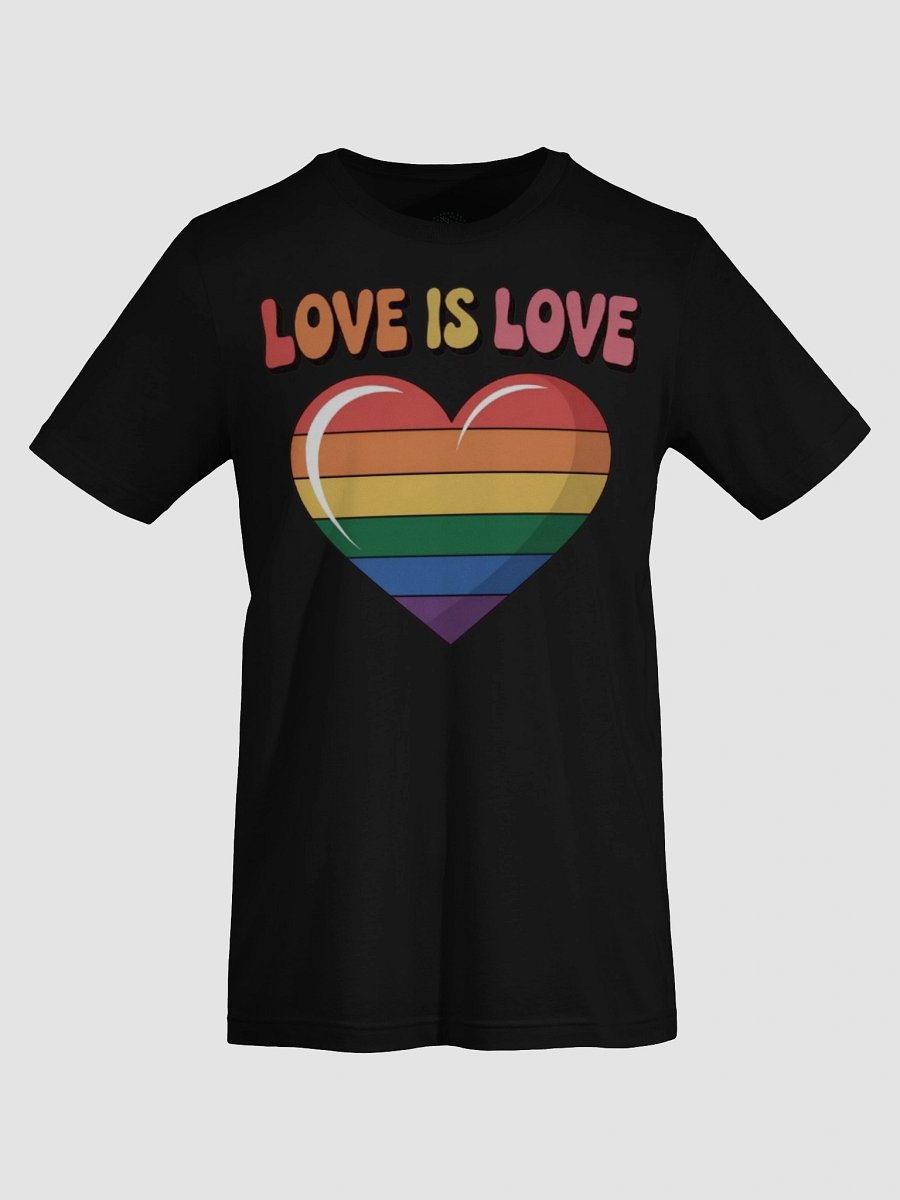 Unisex 'Love Is Love' Rainbow Heart Pride T-Shirt by Graphic Grove product image (67)