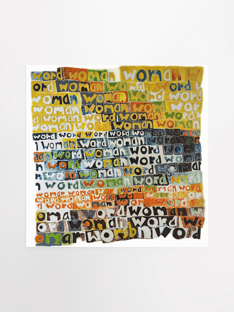 Word Woman Poster product image (2)