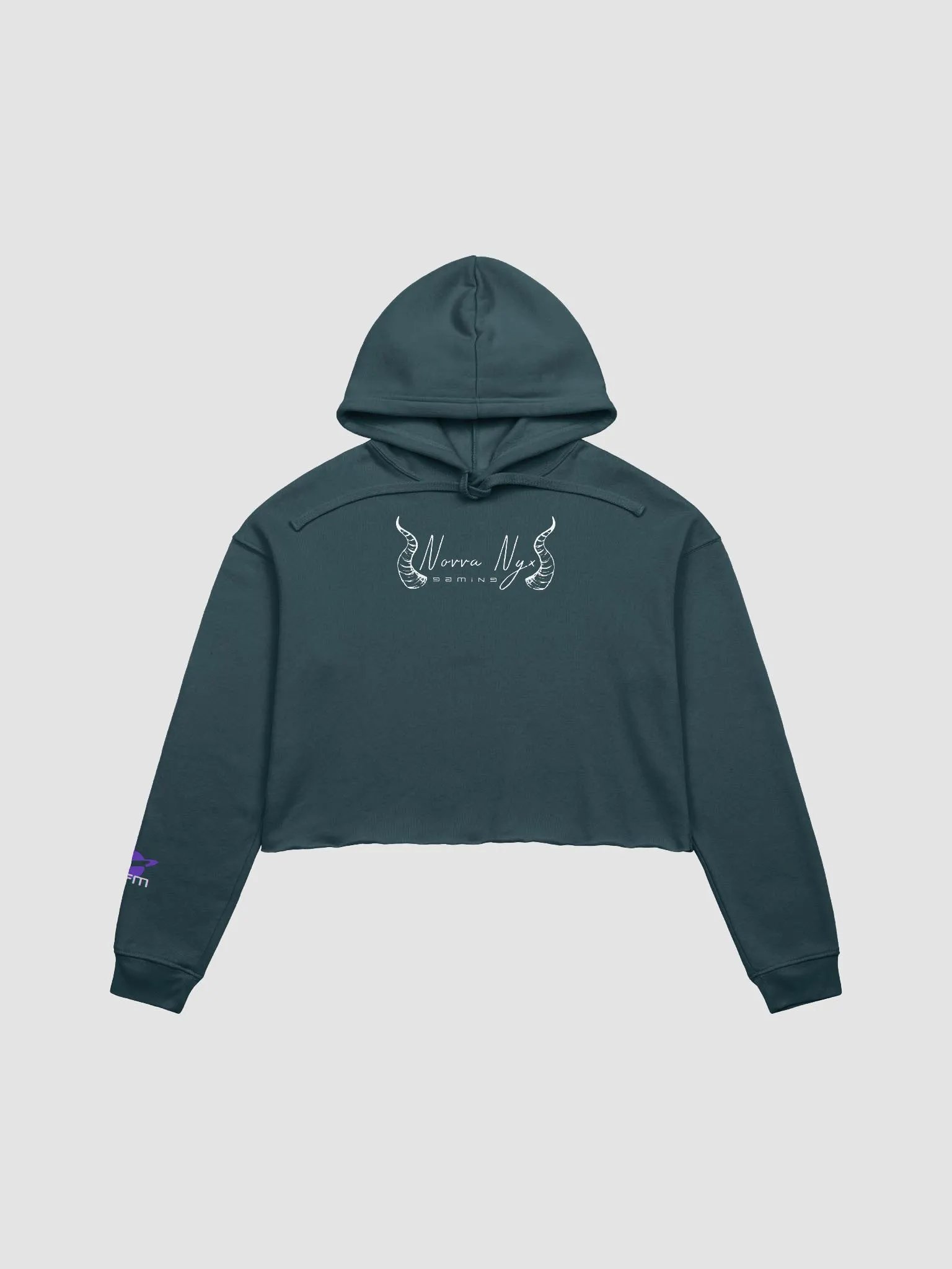 Novva's Horns Logo Cropped Hoodie product image (2)