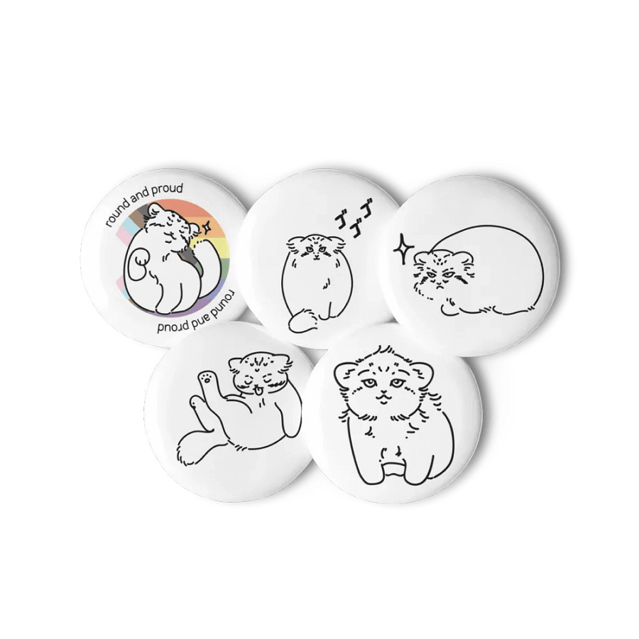 Pride Manul Pin Set - Pride Flag product image (6)