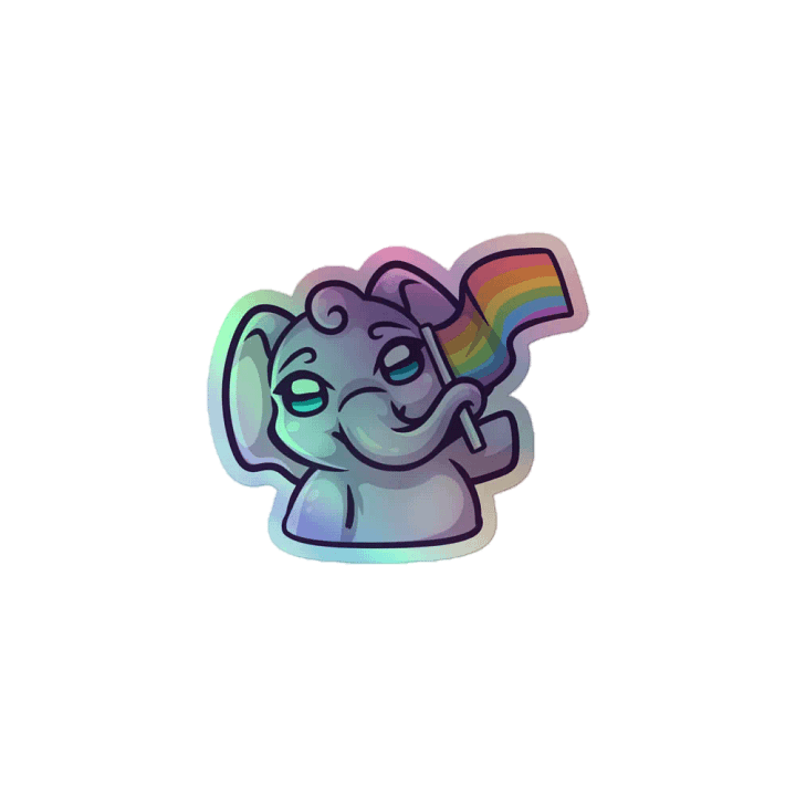Holographic Pride Sticker product image (1)