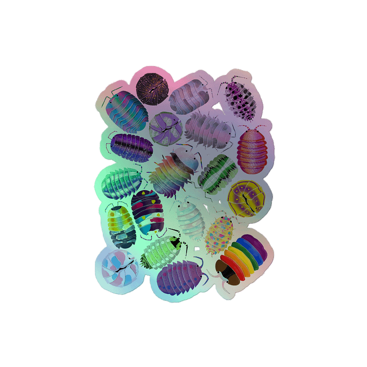 Mega Pride for All Isopod Holographic Sticker product image (2)