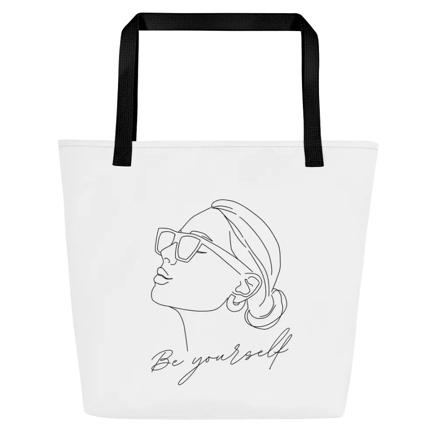 "Be Yourself" Tote Bag with pocket product image (1)