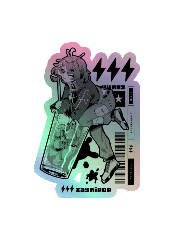 Sippin' Style Sticker - Holographic product image (1)