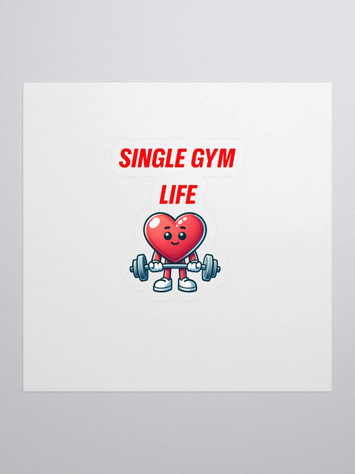 SINGLE GYM LIFE Heart Sticker product image (1)