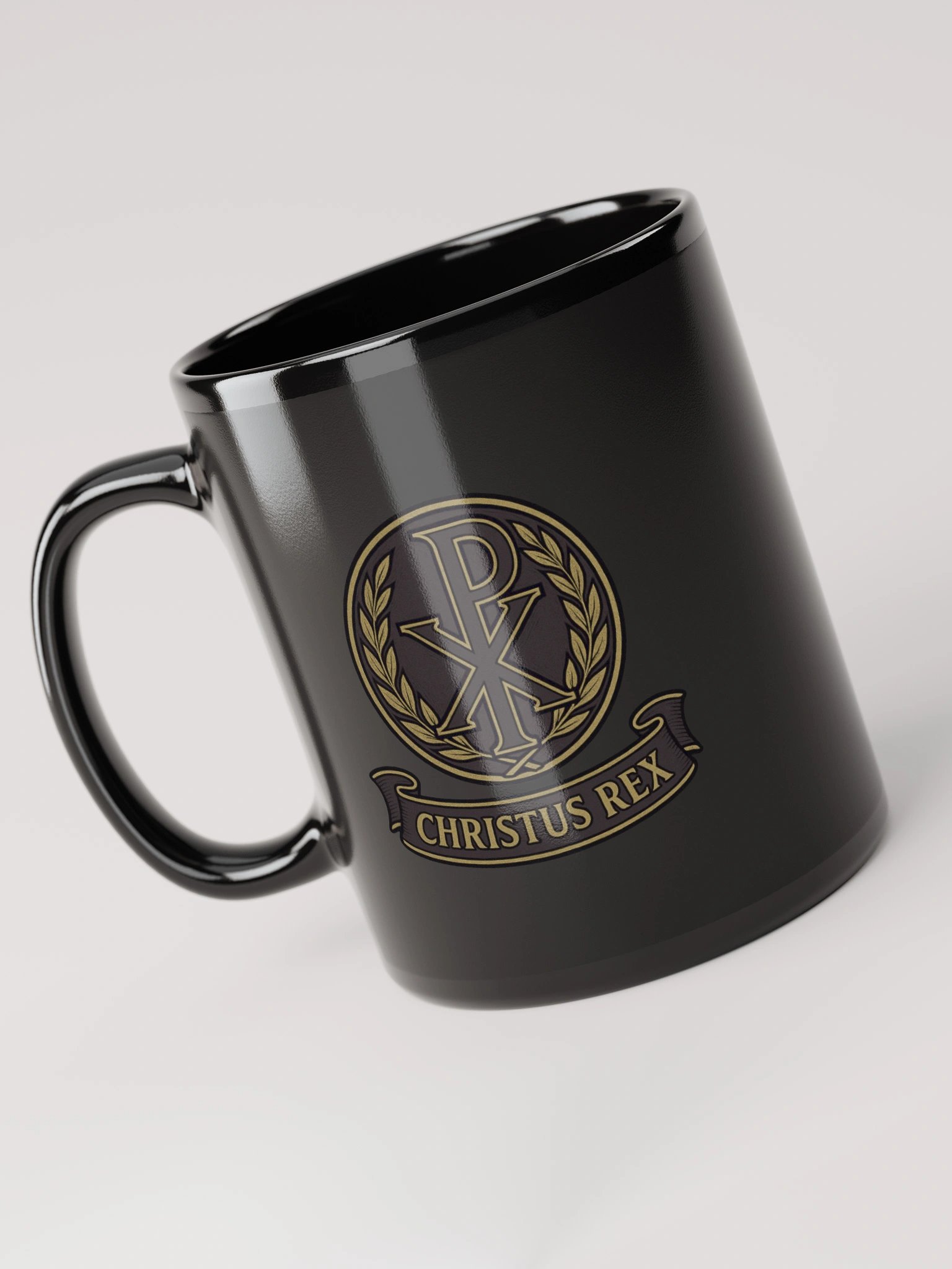 Chi-Rho mug black product image (3)