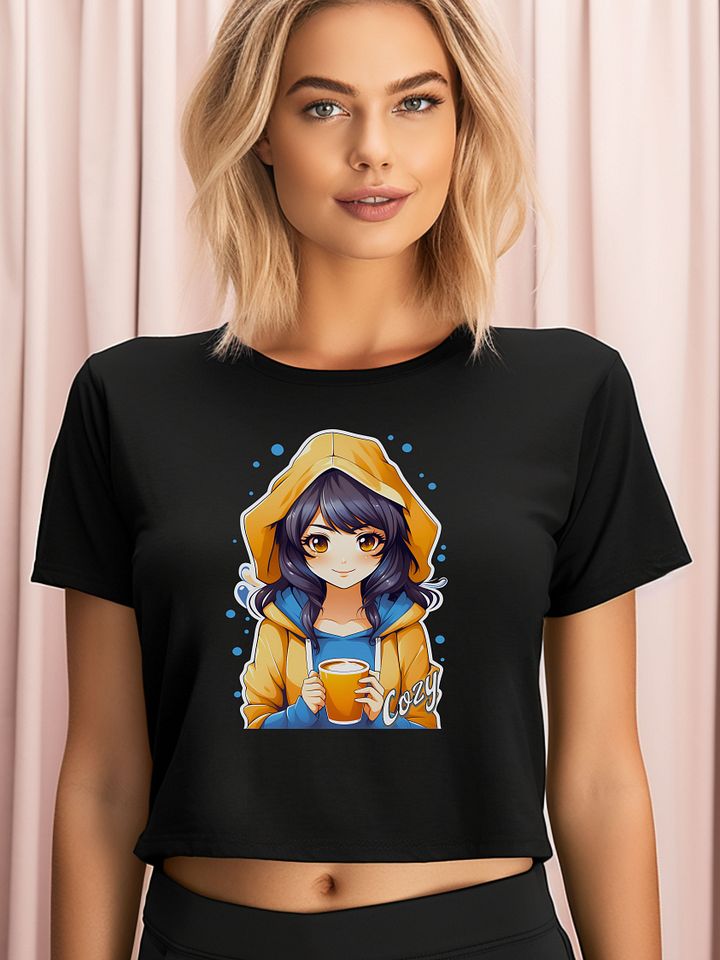 Cozy Kawaii Anime Girl v2 - AS Colour Women's Premium Crop Top product image (1)