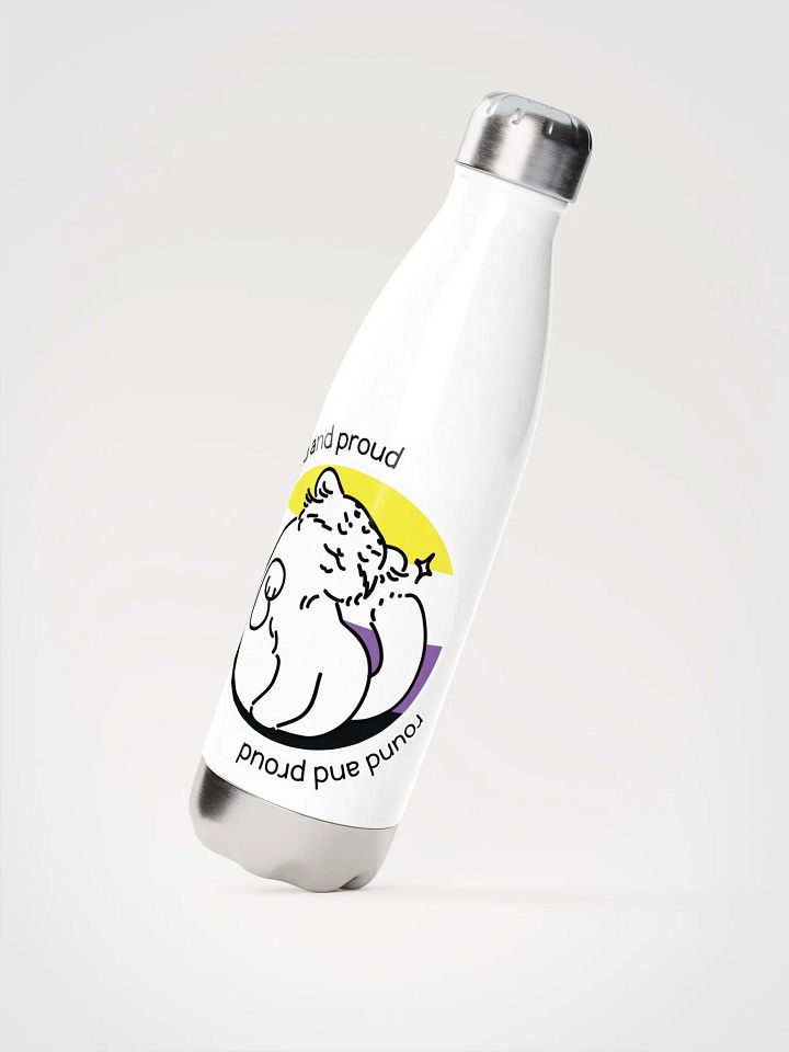 Round and Proud Manul Pride Nonbinary Version - Bottle product image (2)