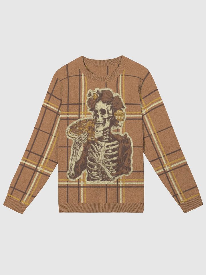Pizza Skeleton Banquet: Autumnal Hues Knit Sweater product image (2)