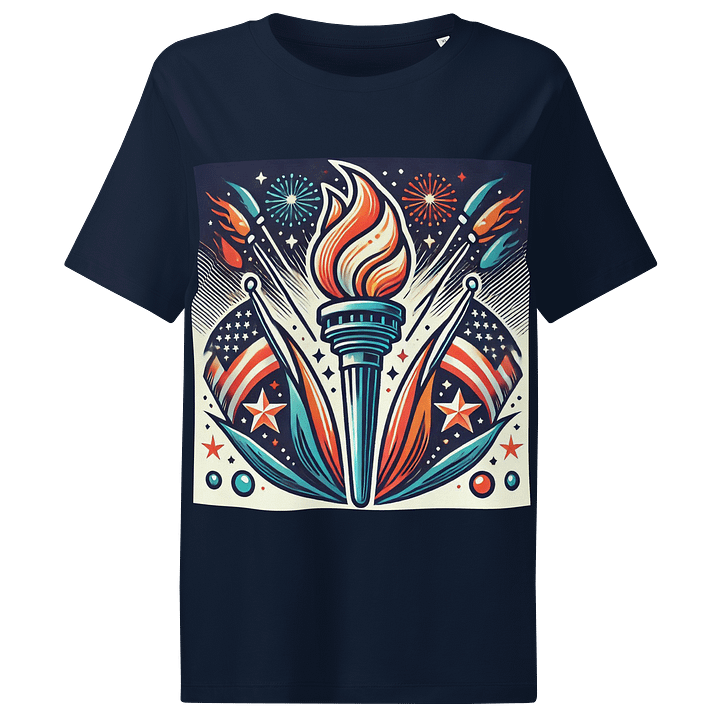Torch of Liberty Women's Organic Tee product image (1)