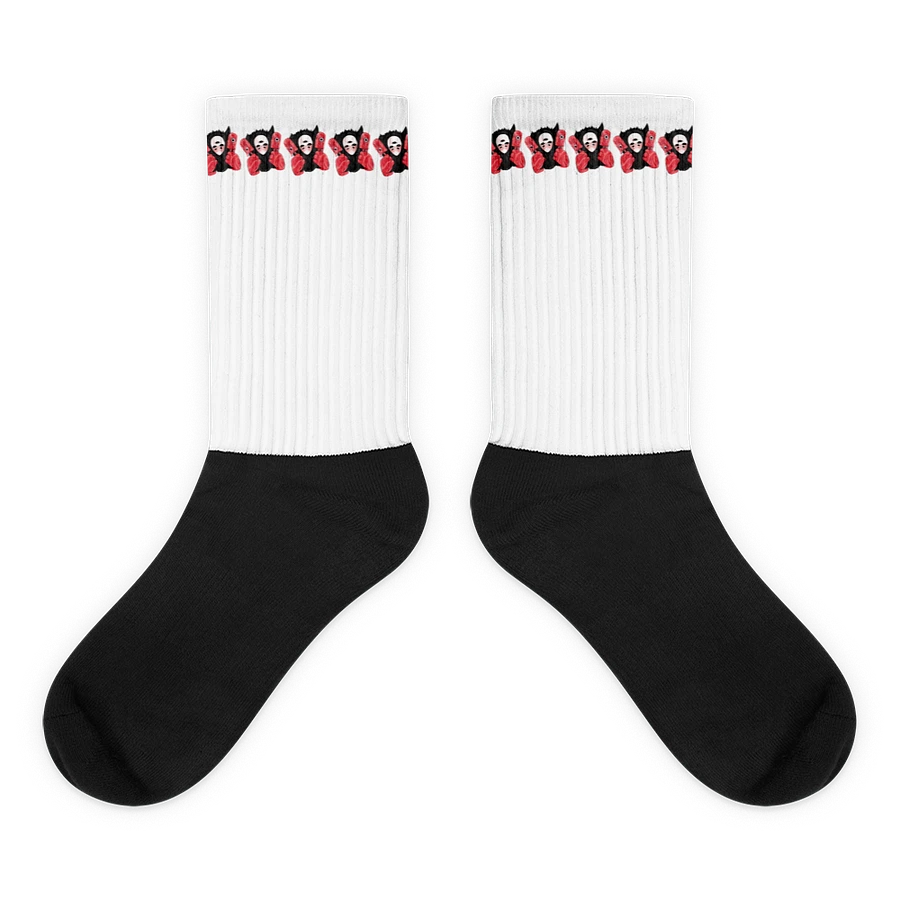 White Visceral Stripe Socks product image (6)