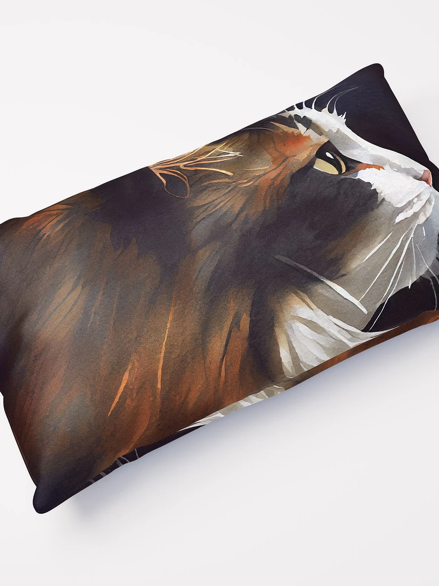 Sweet Kitty Profile - Calico Cat Throw Pillow product image (5)