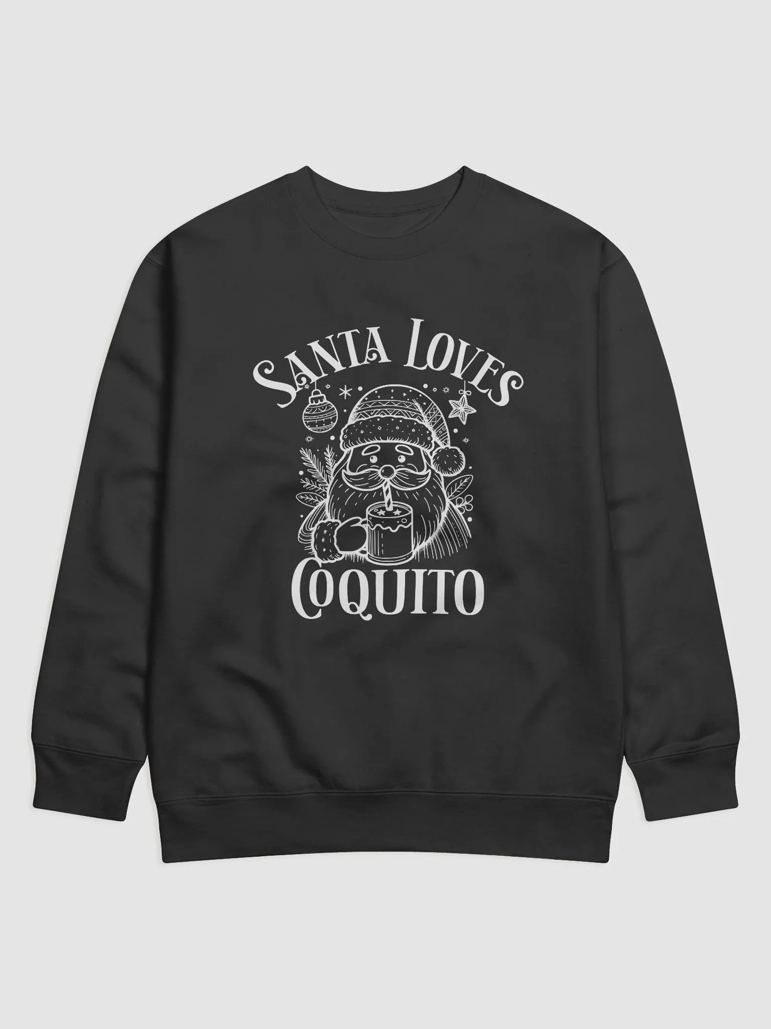 Santa Loves Coquito Premium Crewneck Sweatshirt product image (1)