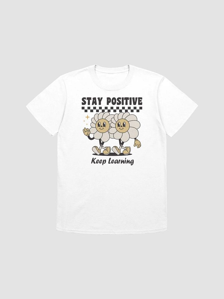 Stay Positive Keep Learning Vintage Flower Teacher T-Shirt product image (1)