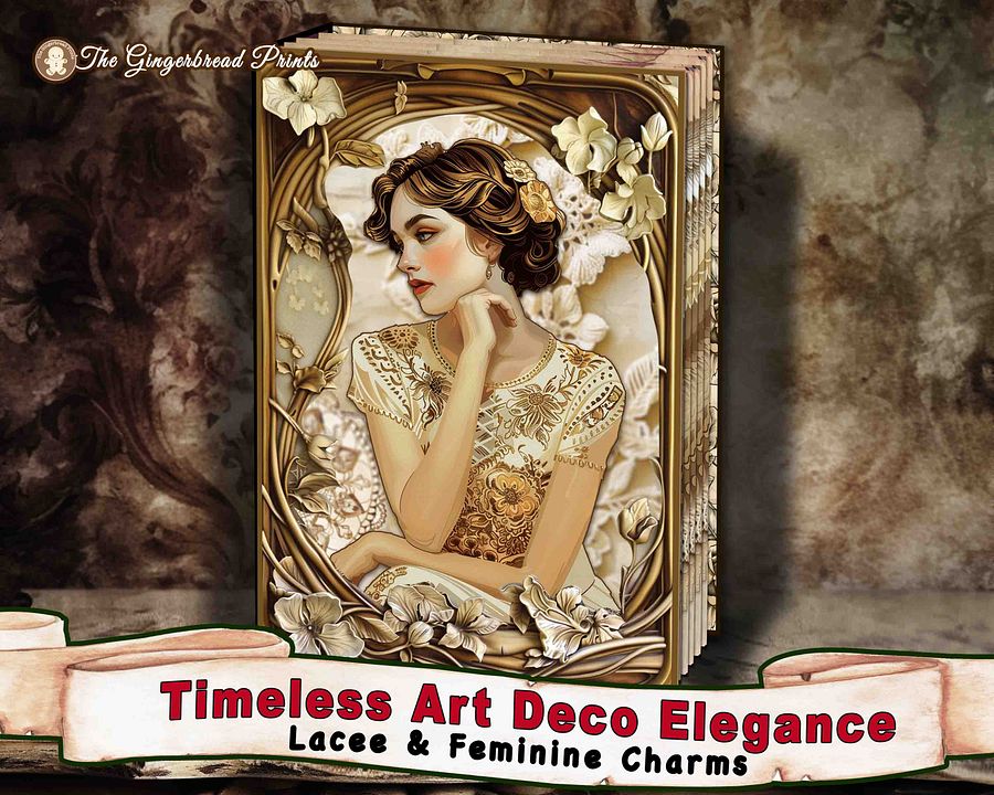 Timeless Art Deco Elegance & Vintage Lace Journal kit product image (1)