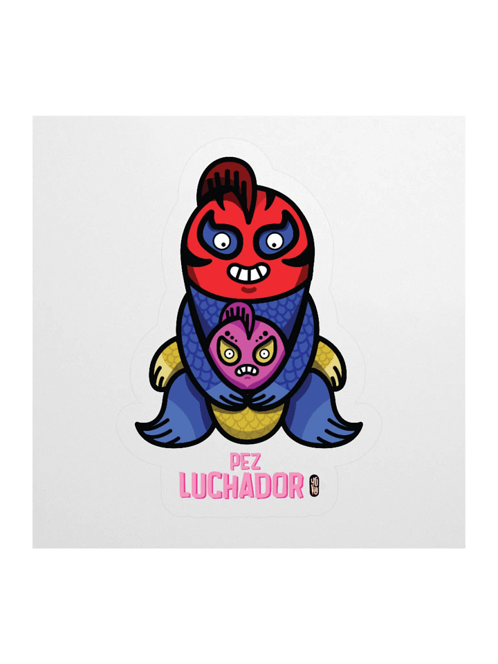 Pez Luchador - Sticker (Kiss Cut) product image (1)