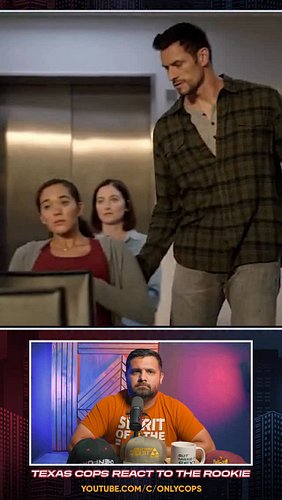 Nolan fences a knife wielding attacker in a hospital | Texas Cop reactsto the Rookie