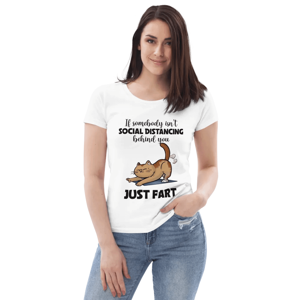 Feline Silly Social Distancing Tee product image (1)