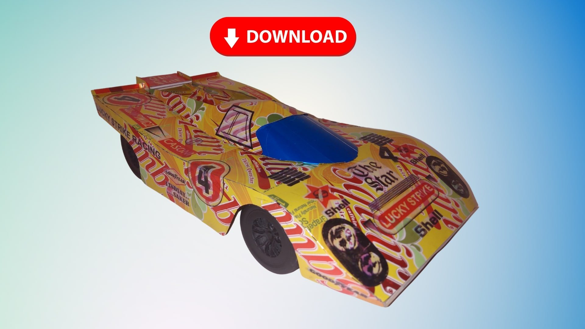 Soda Can Porsche 917K DIGITAL Plans product image (1)