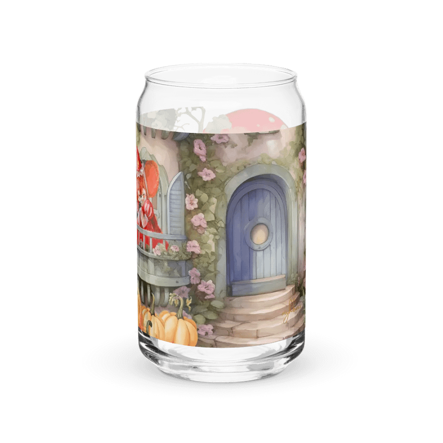 Four Seasons of Love: Autumn Serenade Can-Shaped Glass | Fall Romance Drinkware product image (9)